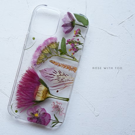 【リング不可】iPhone / 押し花ケース 220525_1