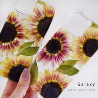 【リング不可】Galaxy /   押し花スマホケース  220907_4