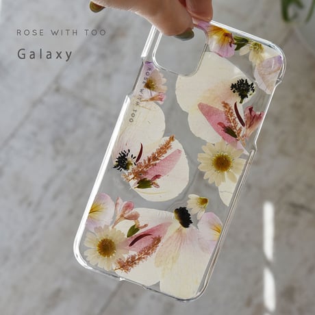 Galaxy /   押し花スマホケース  220216_4