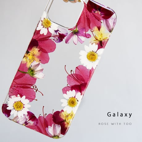 Galaxy /   押し花スマホケース  220504_2