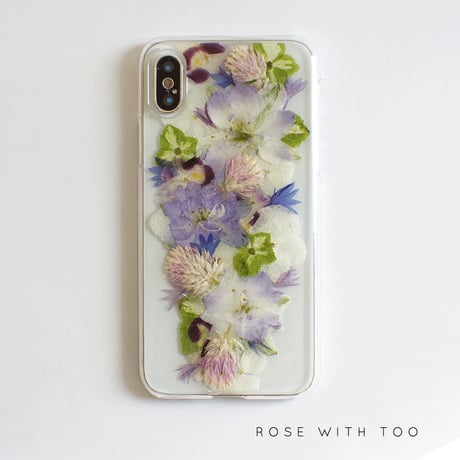 iPhone / 押し花ケース　1121_1