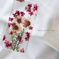 【リング不可】iPhone..etc / 押し花ケース 230823_1