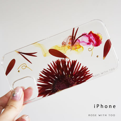 iPhone / 押し花ケース 220608_1