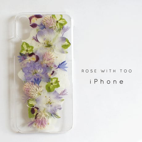 iPhone / 押し花ケース　1121_1