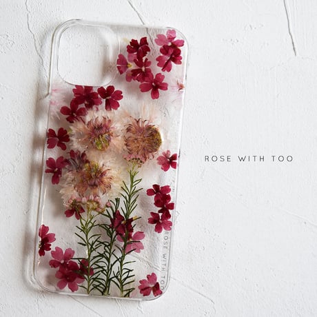 【リング不可】iPhone..etc / 押し花ケース 230823_1