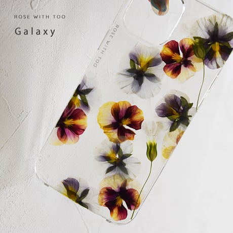 Galaxy /   押し花スマホケース  220601_2