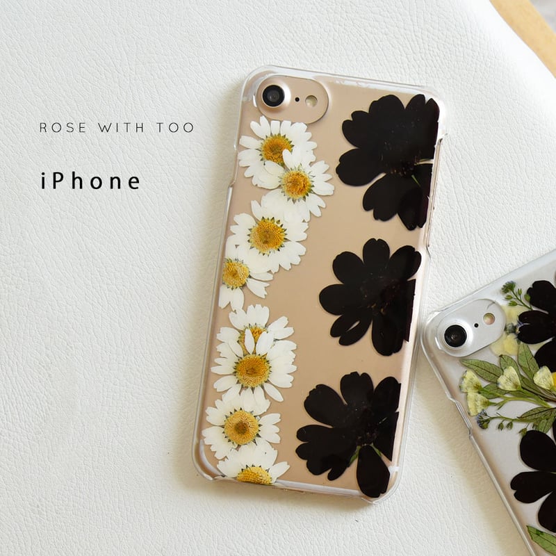 iPhone / 押し花ケース 200902_1 | 押し花 ケース専門店 ｜ ROSE WI