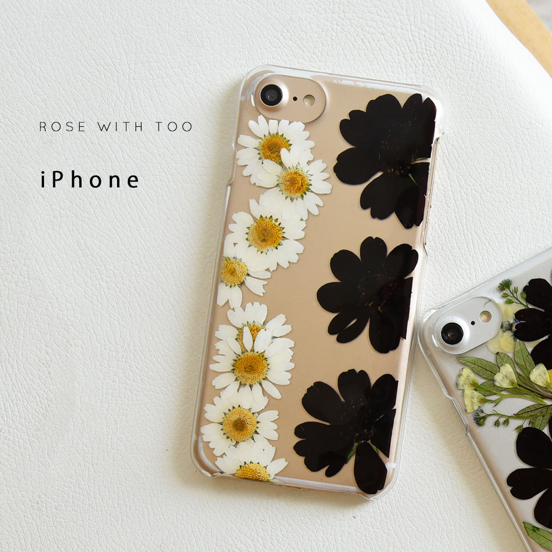 iPhone / 押し花ケース 200902_1 | 押し花 ケース専門店 ｜ ROSE WI