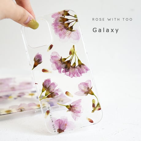 Galaxy /   押し花スマホケース  210421_6