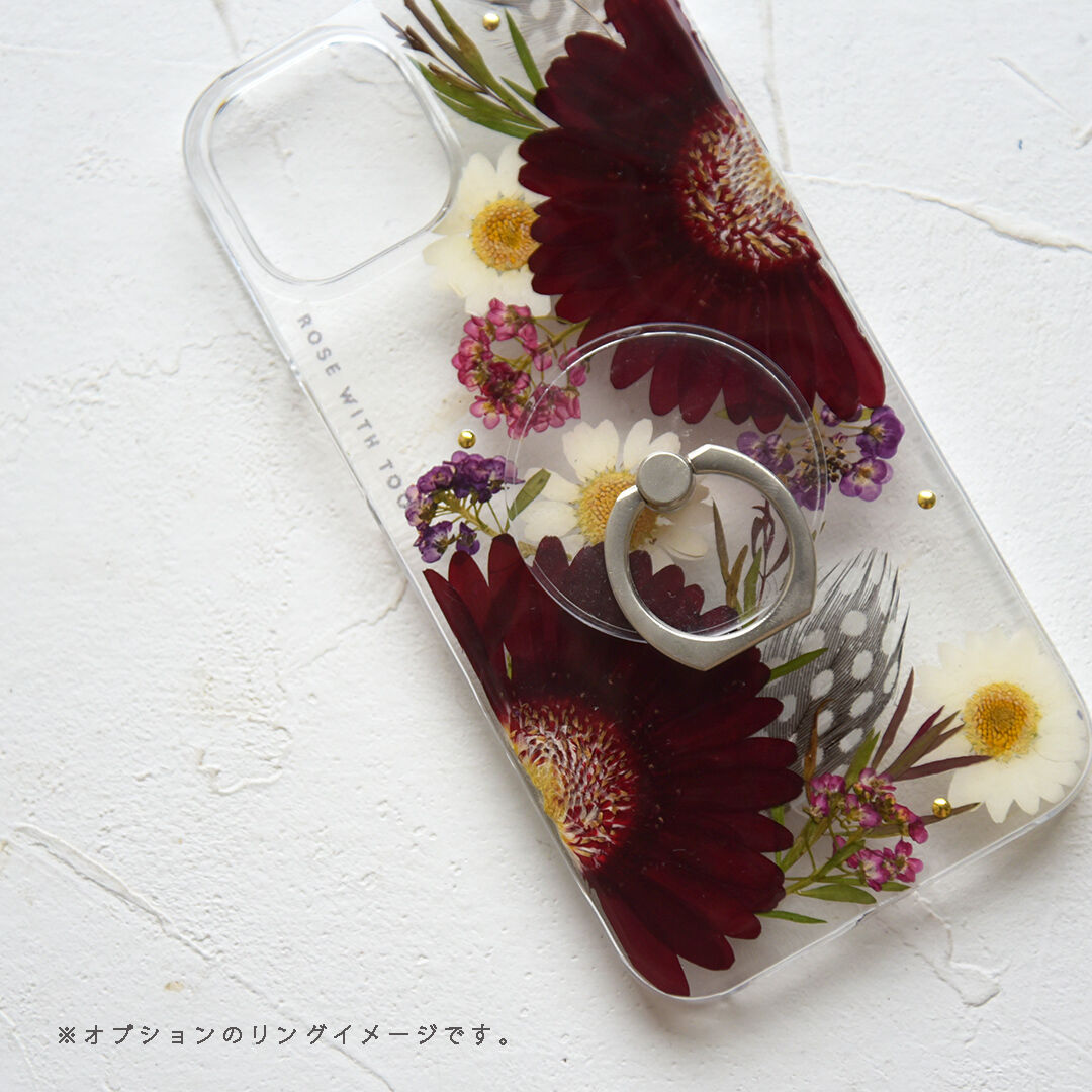 iPhone / 押し花スマホケース 211229_1 | 押し花 ケース専門店 ｜ ROSE