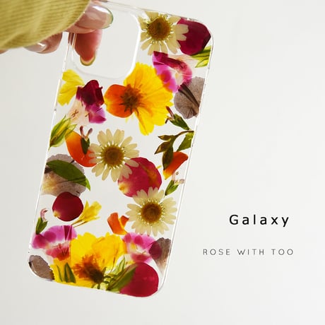 Galaxy /   押し花スマホケース  210224_4