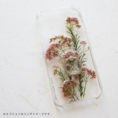 iPhone..etc /  ライスフラワー 押し花ケース 231012_2