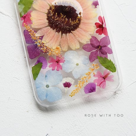 【リング不可】iPhone / 押し花ケース 200708_7