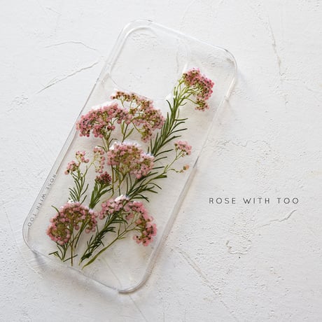 iPhone..etc /  ライスフラワー 押し花ケース 231012_2