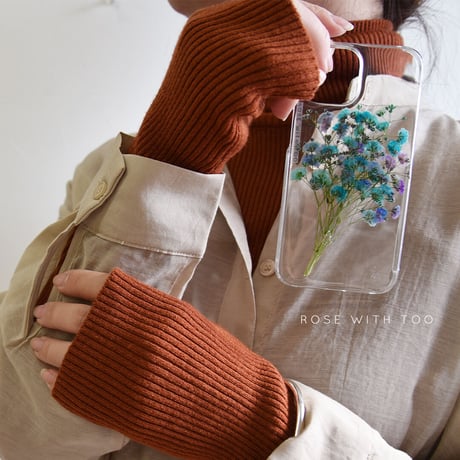 《outlet》 iPhone 13mini 押し花スマホケース  230218_4