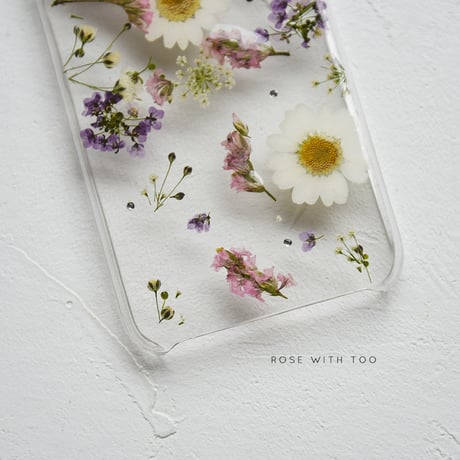 iPhone /   押し花スマホケース 2019043_4