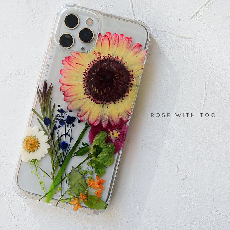 ぷぅページ⭐︎押し花ケース リング不可】iPhone / 押し花スマホケース 211215_3 | 押し花 ケース
