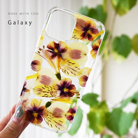 Galaxy /   押し花スマホケース  220601_6