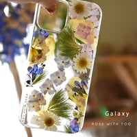 Galaxy /   押し花スマホケース  210630_2