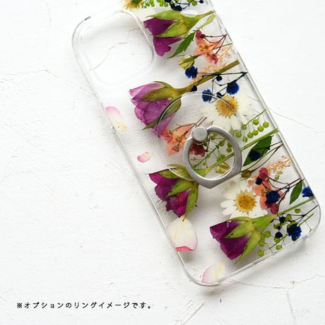iPhone / 押し花スマホケース 210922_1