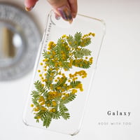 【リング不可】Galaxy /   押し花スマホケース  220309_2