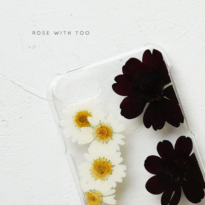 iPhone / 押し花ケース 200902_1 | 押し花 ケース専門店 ｜ ROSE WI