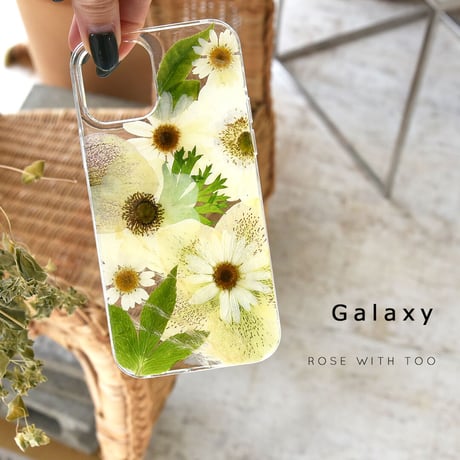 Galaxy /   押し花スマホケース  210203_4