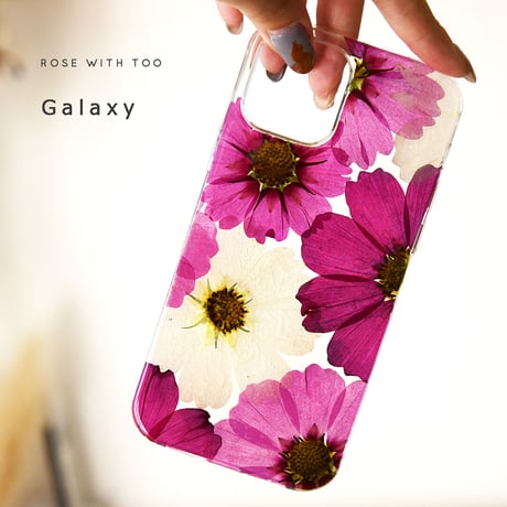 Galaxy /   押し花スマホケース  211027_2