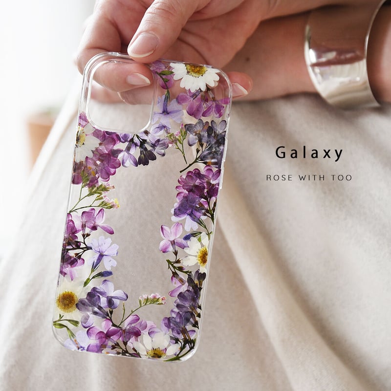 Galaxy / 押し花スマホケース 220615_4 | 押し花 ケース専門店 ｜ R