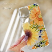 【リング不可】iPhone / 押し花スマホケース 221026_3