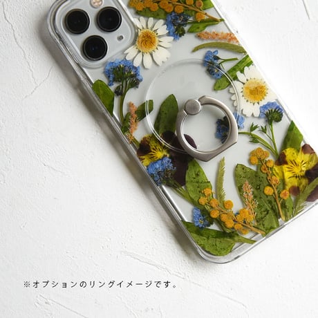 Galaxy /   押し花スマホケース  210414_4