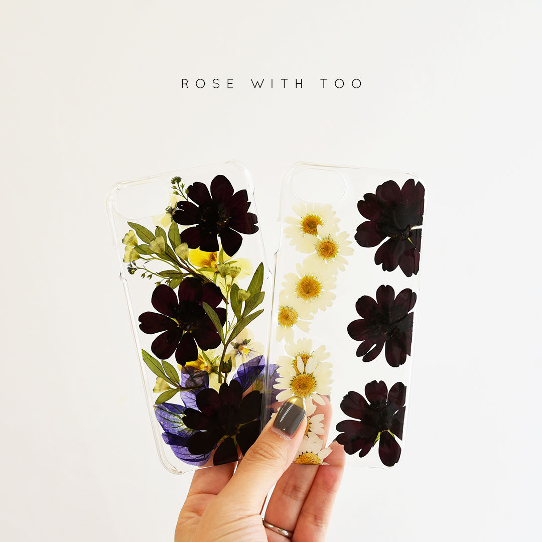 iPhone / 押し花ケース 200902_1 | 押し花 ケース専門店 ｜ ROSE WI