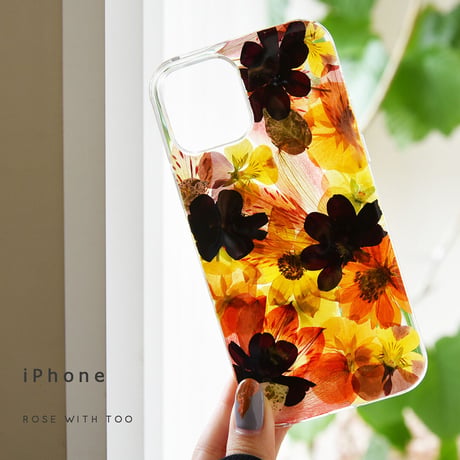 iPhone / 押し花スマホケース 211020_1