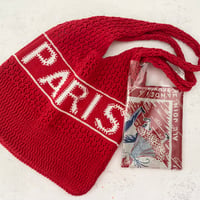 ・PARIS Knit Bag&Cotton Bandanna・