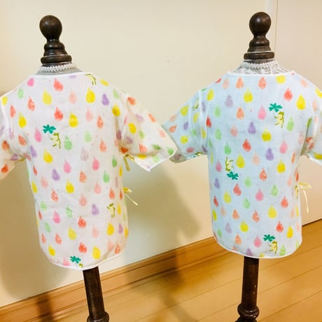 〈レビューいただきました！〉HowCute® なカエルさん柄 手作り低出生体重児肌着（コットに出てから1500ｇ～）