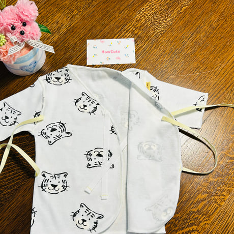 〈低出生体重児サイズ〉とらさん肌着&パンツセット