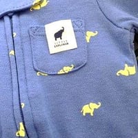 ＜完売御礼　レビューをいただきました！＞ゾウさんのカバーオール＆肌着付き　2.3ｋｇ
