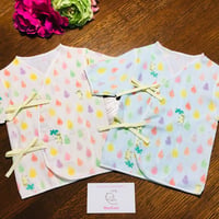 〈レビューいただきました！〉HowCute® なカエルさん柄 手作り低出生体重児肌着（コットに出てから1500ｇ～）