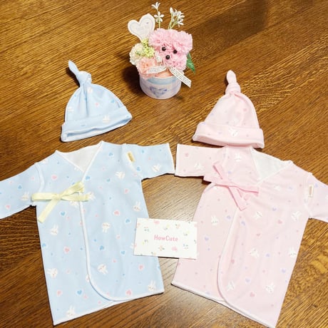 〈ご退院にオススメ　2.3キロまで〉J&J 動物柄シングルスナップカバーオール&肌着セット