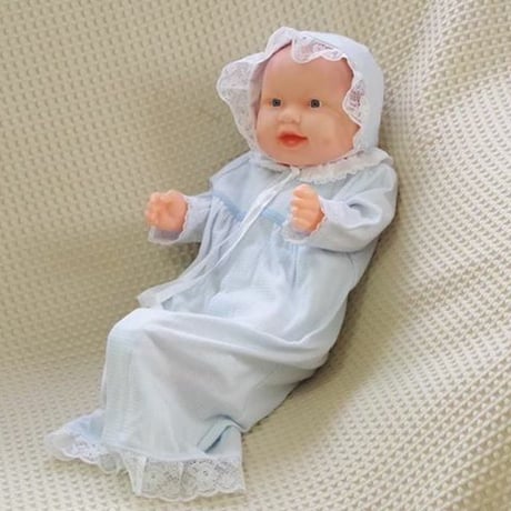 ＜限定＞NICUご退院ドレス6点セット  ベビーブルー　ガウン付き