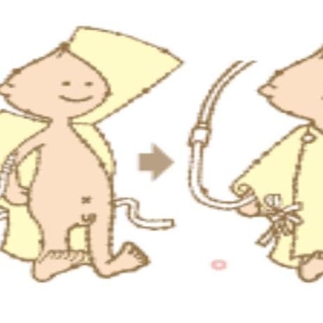 お着替え簡単♪ How Cute®︎点滴用肌着サイズミニミニ（超低出生体重児肌着）1000g〜