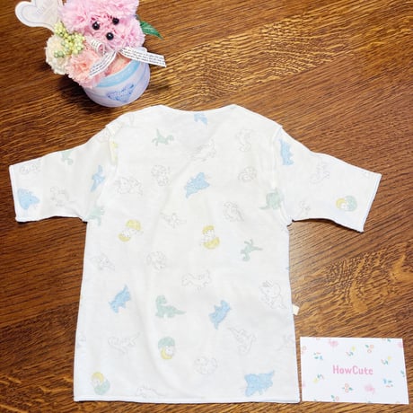 HowCute®︎低出生体重児ショートサイズ30　コットに出てから1500ｇ～恐竜柄