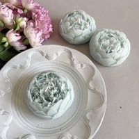 フラワーキャンドル "peony (blue)"