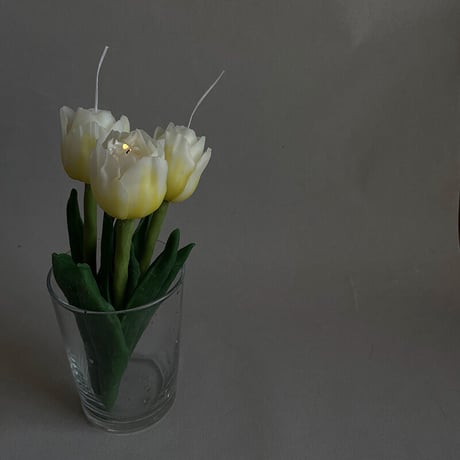 フラワーキャンドル【受注生産】 "tulip"