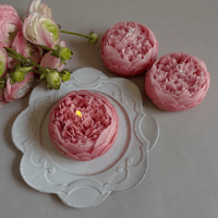 フラワーキャンドル "peony (pink)"【受注生産】