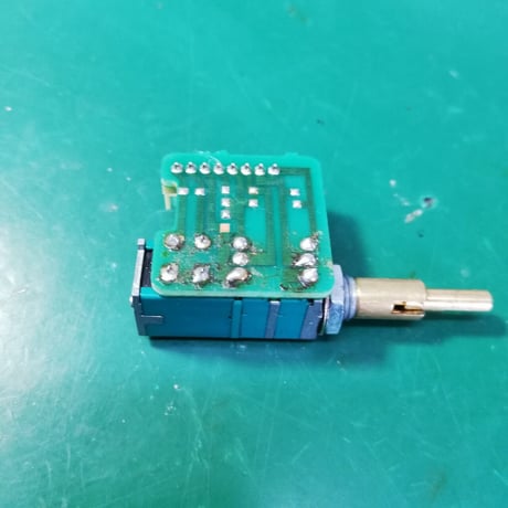TR-751 TR-851修理用代替品( PW / VL / SQL ) SW付2連2軸ボリューム  ALPS製 ( ZHW-866 )