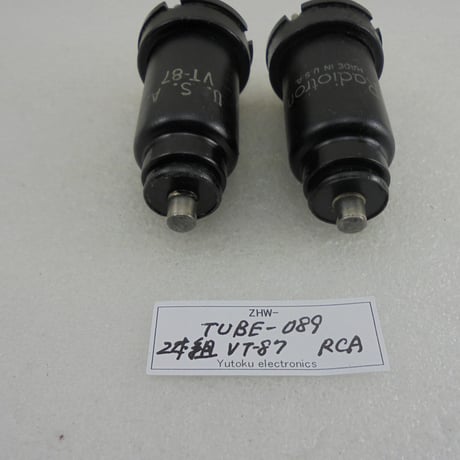 2本組 メタル管（真空管） VT-87 ( 6L7 ) RCA 白箱  ( ZHW-TUBE-089 )