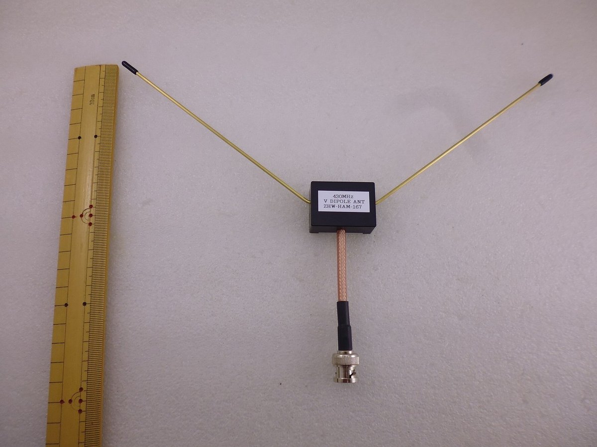 430MHz V DIPOLE アンテナ BNC TYPE ( ZHW-HAM-167 ) 430MHz V DIPOLE アンテナ BNC TYPE ( ZHW-HAM-167 )