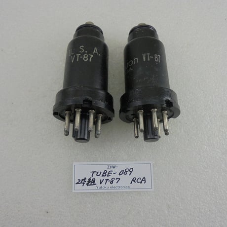 2本組 メタル管（真空管） VT-87 ( 6L7 ) RCA 白箱  ( ZHW-TUBE-089 )