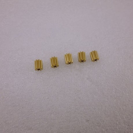 5個セット  金属ピニオン  モジュール 0.6  /  歯数8  軸径：Φ2.0  ( ZHW-TOY-018 )